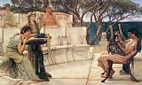 Sir Lawrence Alma-Tadema Sappho and Alcaeus painting